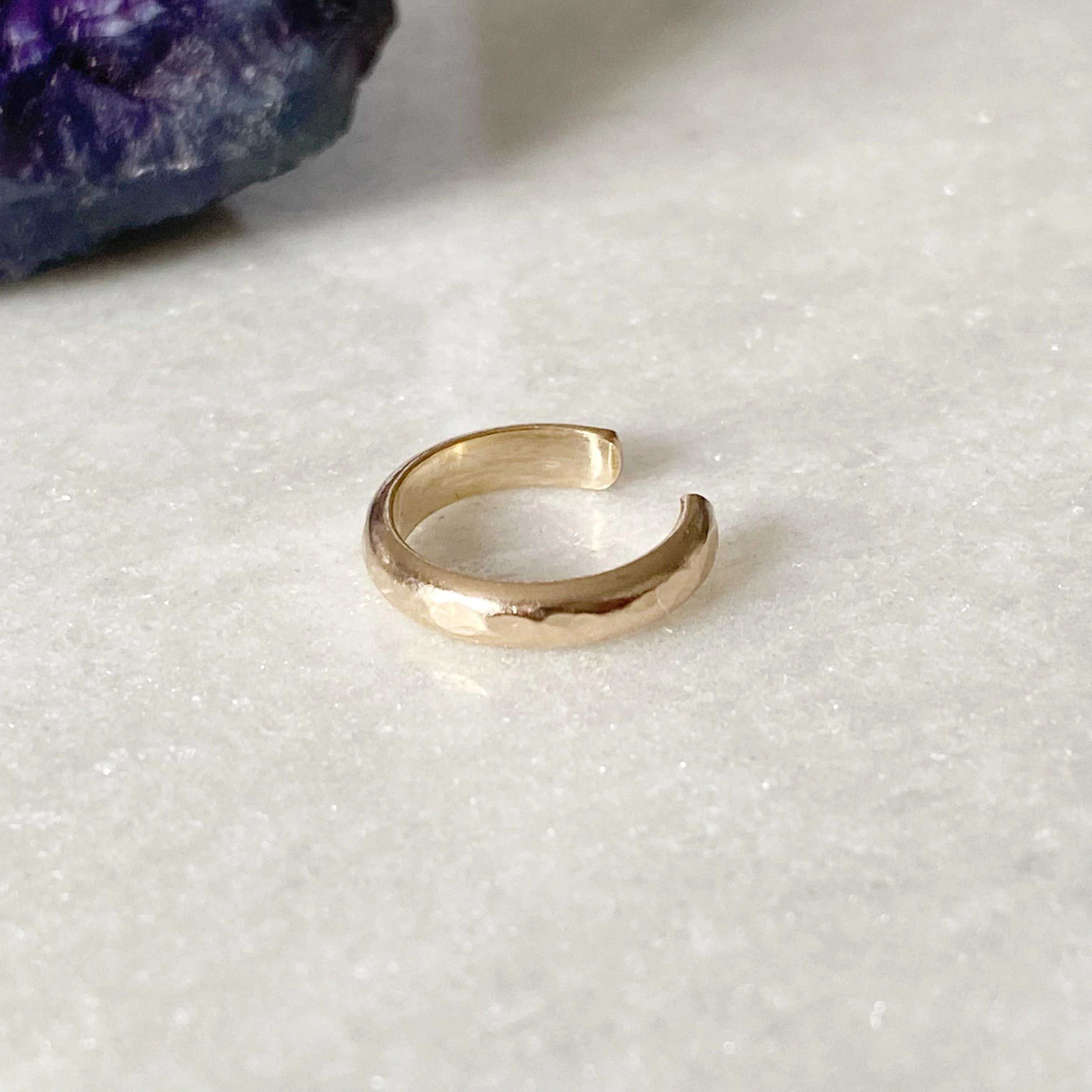 Chunky 14K Filled Gold Ear Cuff - Rose or Yellow Gold - Image 4