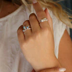 Zenia Blue Opal Sterling Silver Ring - Image 4