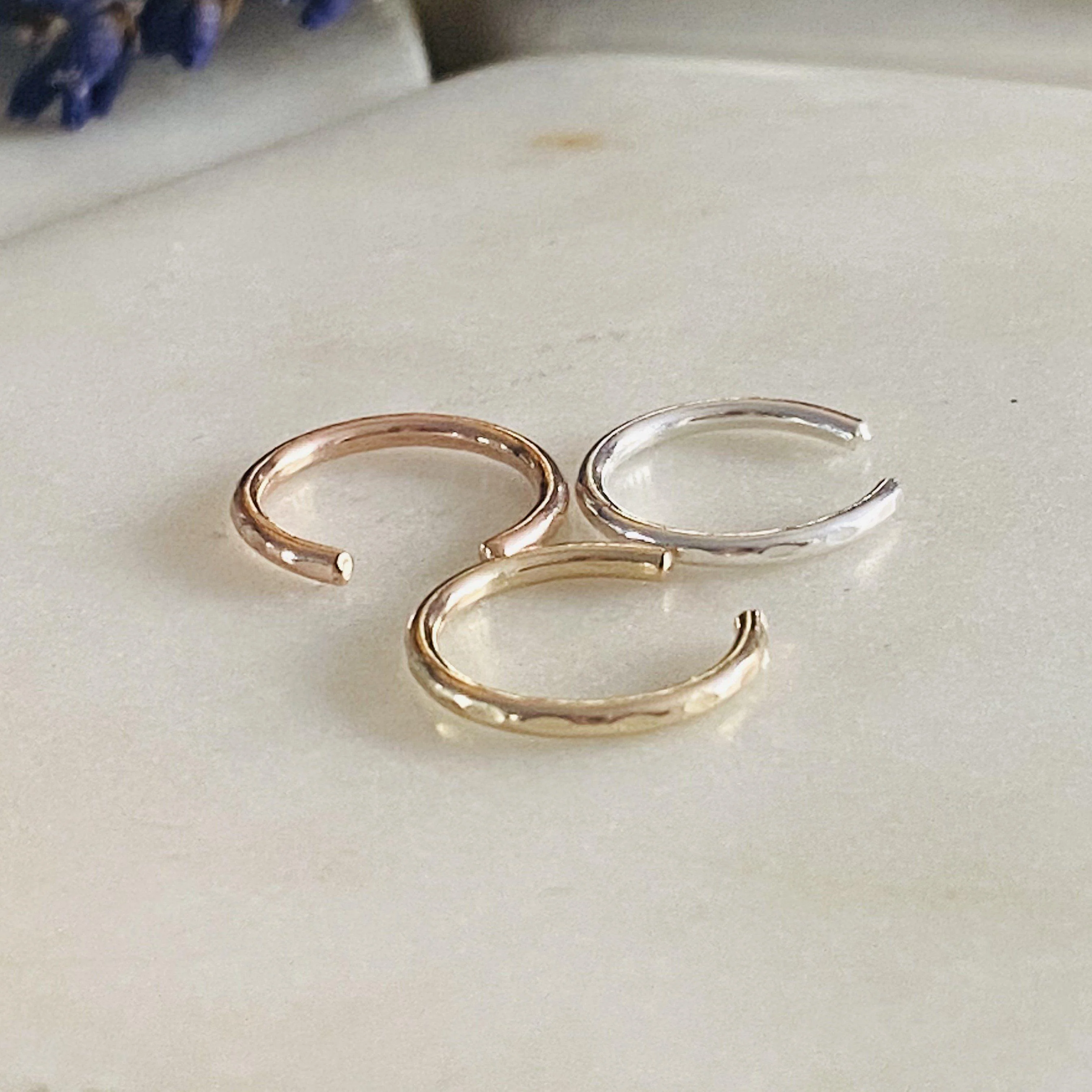 Dainty Sterling Silver Ear Cuff - Image 3