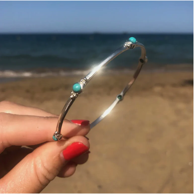 Holi Jewel Turquoise Bangle -NEW - Image 3