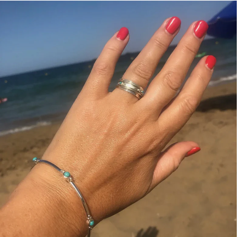 Holi Jewel Turquoise Bangle -NEW - Image 4