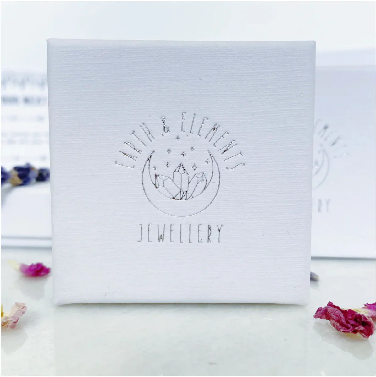 Lotus Flower Mandala Earrings - Silver and Amethyst - Image 5