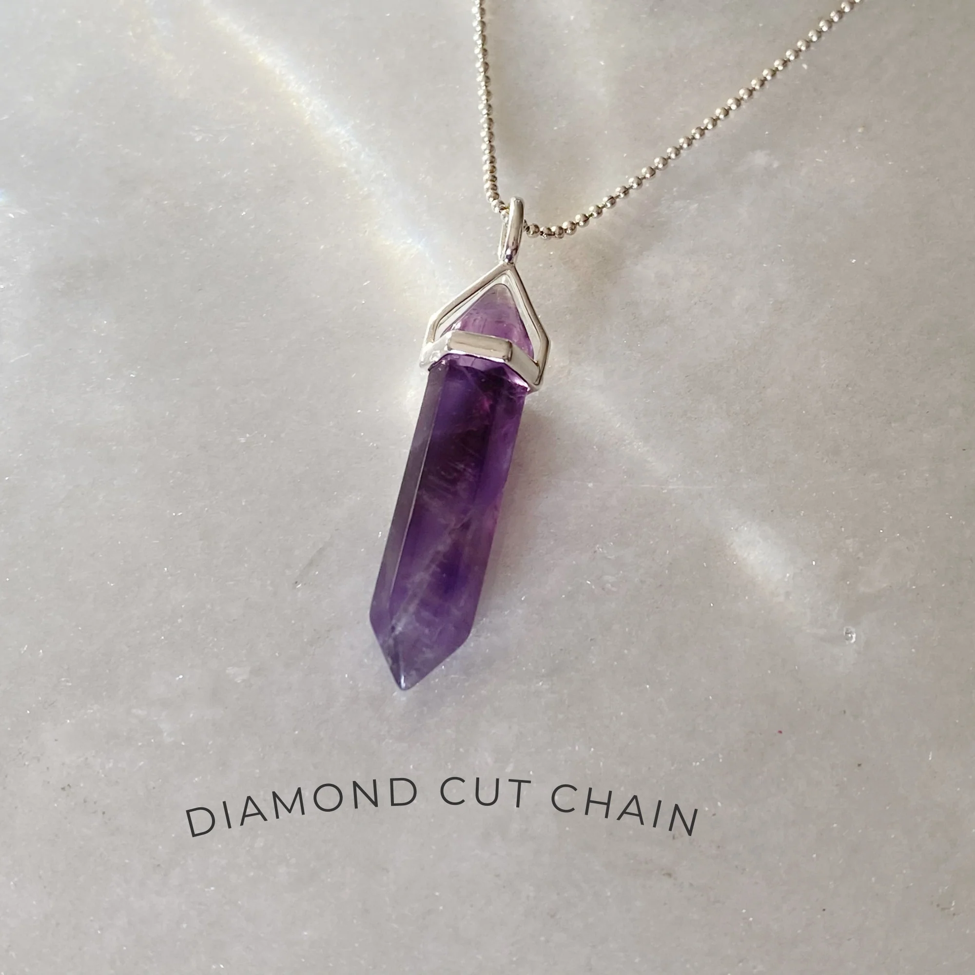 Peace Healing Crystal Necklace - Amethyst - Image 12