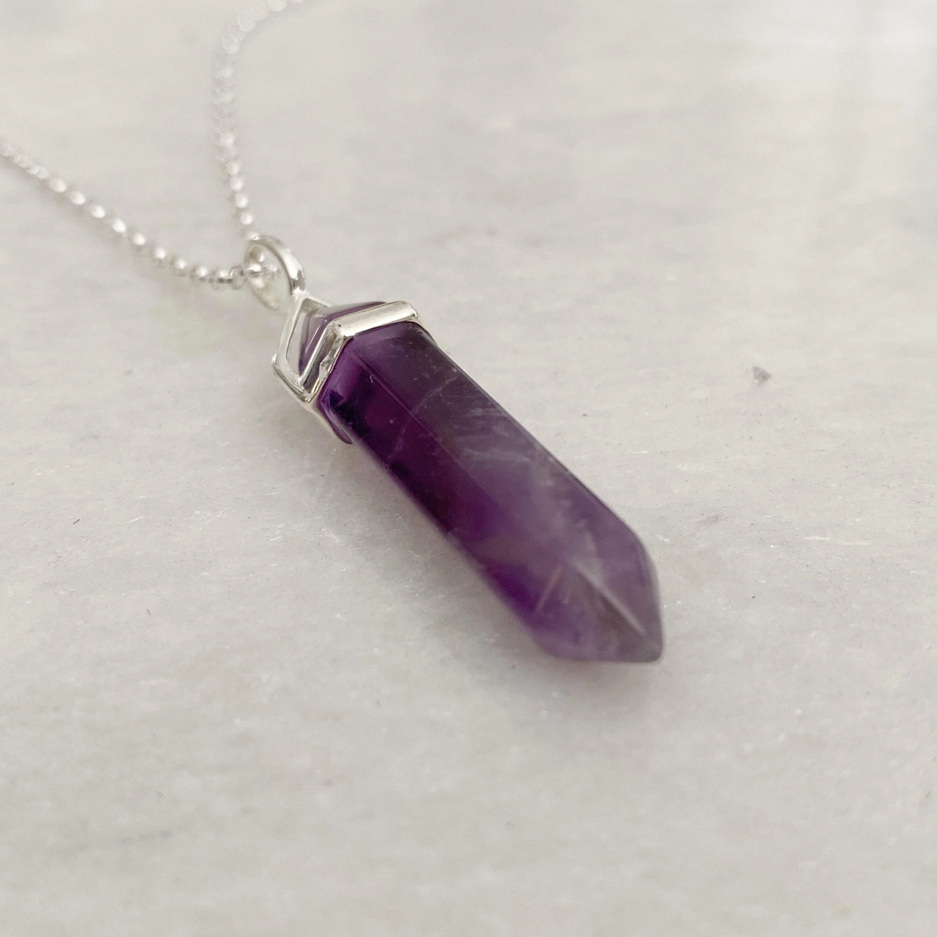 Peace Healing Crystal Necklace - Amethyst - Image 14