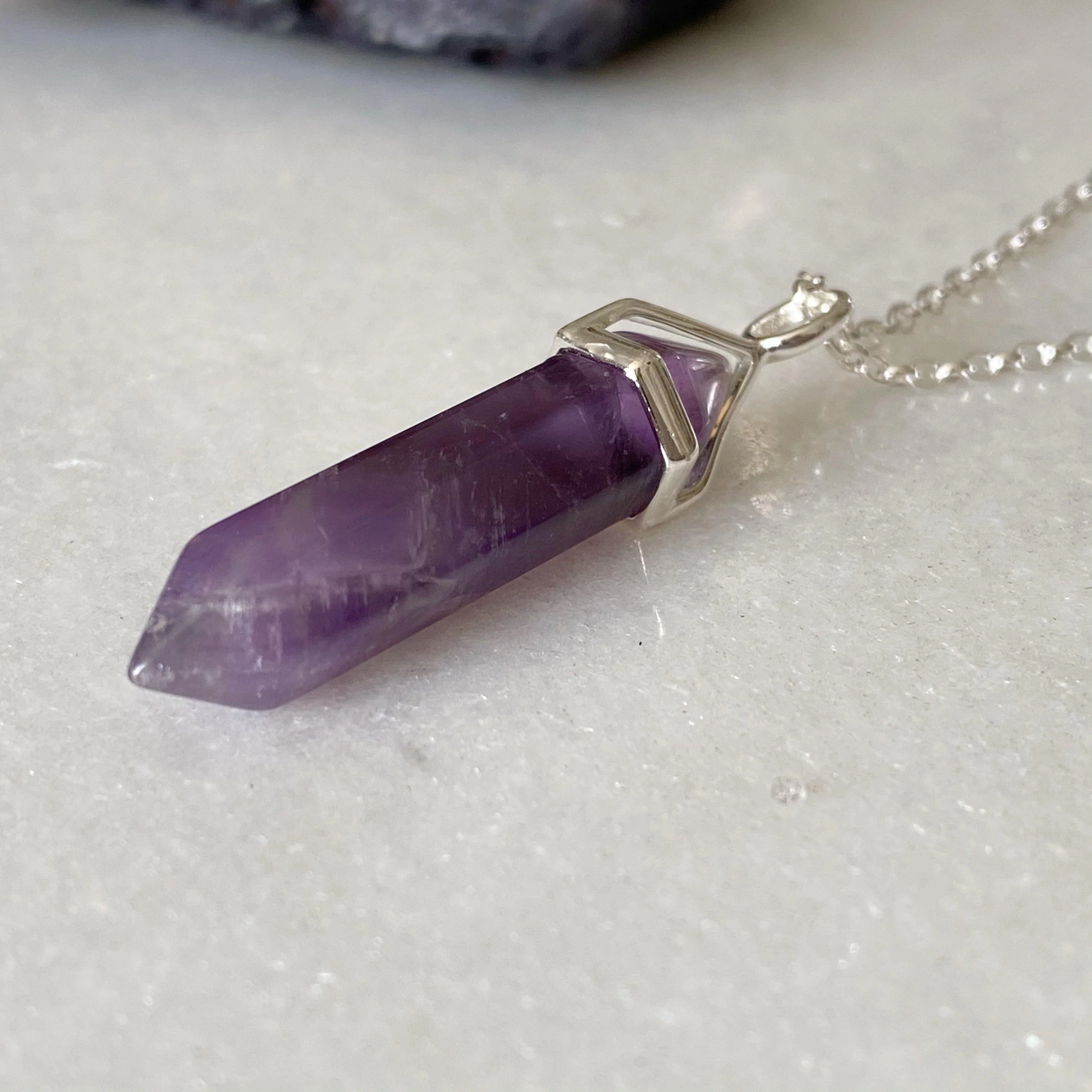 Peace Healing Crystal Necklace - Amethyst - Image 19