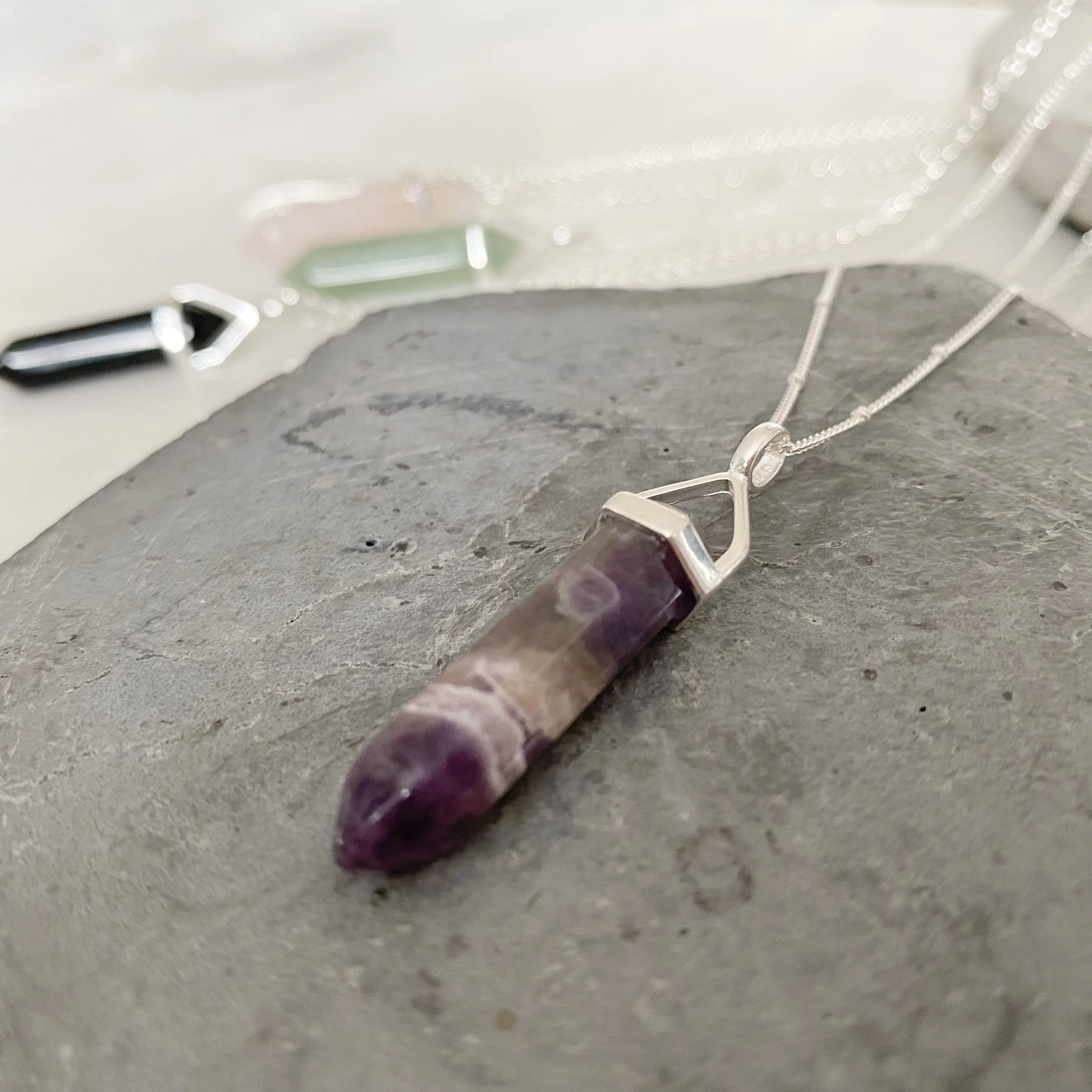 Peace Healing Crystal Necklace - Amethyst - Image 7