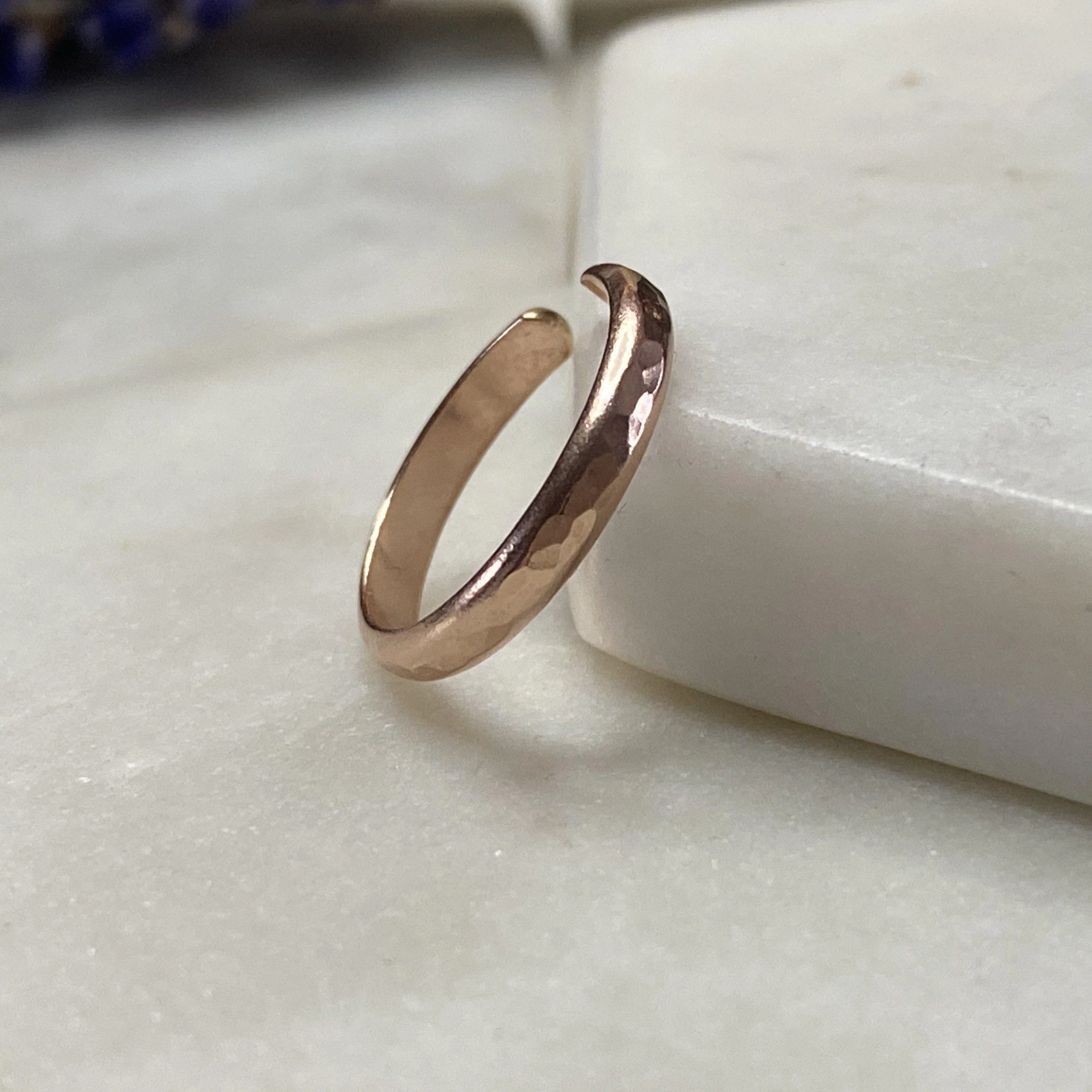 14K Filled Rose Gold Toe Ring - Image 8