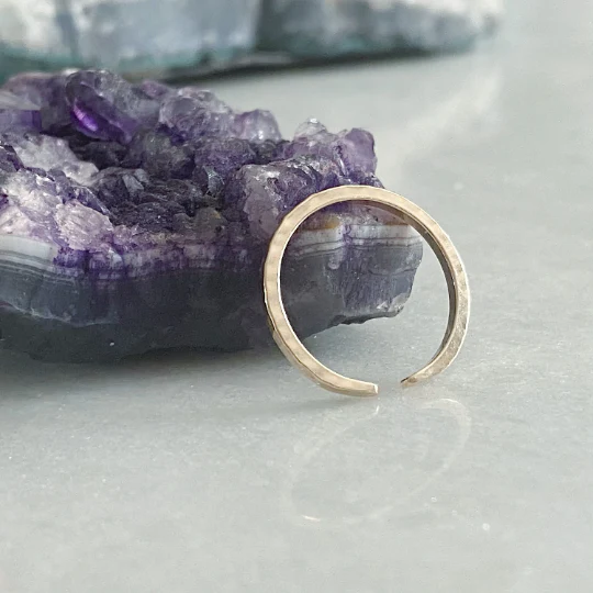 Skinny Square Rose Gold Toe Ring - Image 4