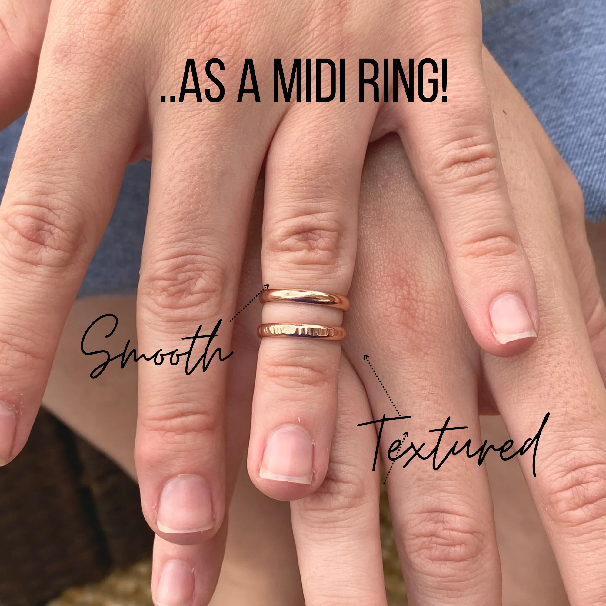 Smooth Rose Gold Toe Ring - Image 4