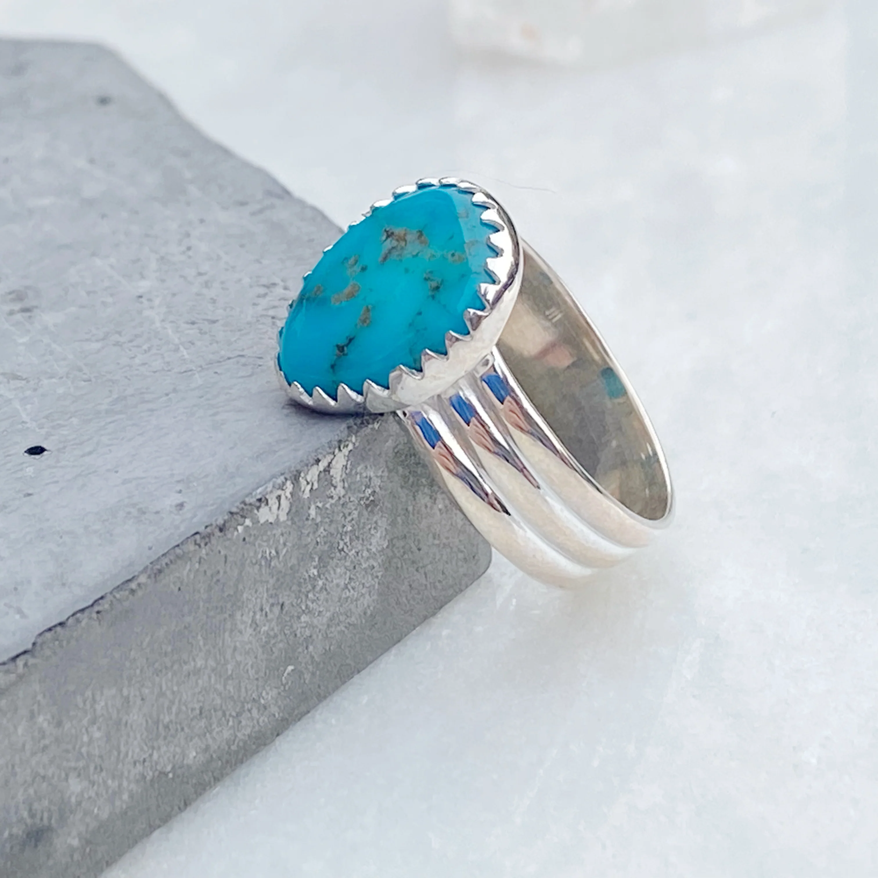 Arizona Blue Turquoise Ring - Image 7
